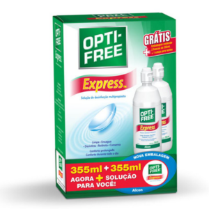 OPTI-FREE EXPRESS SOLUÇAO OFTALMICA MULTIPROPOSITO 355ML C/2 UNIDADES