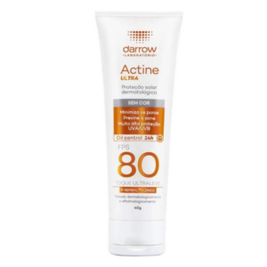 PROTETOR SOLAR ACTINE ULTRA SEM COR FPS80 DARROW 40G