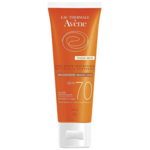 EMULSAO SOLAR TOQUE SECO COM COR FPS70 AVENE 40G