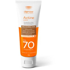 PROTETOR SOLAR ACTINE PELE MORENA MAIS FPS70 DARROW 40G