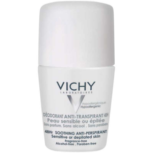 DESODORANTE VICHY ROLLON FEMININO PELE SENSIVEL 48 HORAS 50ML