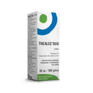 THEALOZ DUO SOLUÇÃO OFTÁLMICA TREALOSE 3G + HIALURONATO DE SÓDIO 0,15G FRASCO 10ML