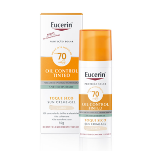 PROTETOR SOLAR FACIAL OIL CONTROL TINTED CLARO FPS70 EUCERIN 50G
