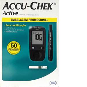 KIT ACCU-CHEK ACTIVE MONITOR C/50 TIRAS + LANCETADOR