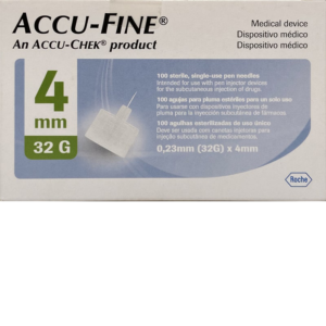 AGULHA ACCU-FINE PEN 32G 4MM C/100