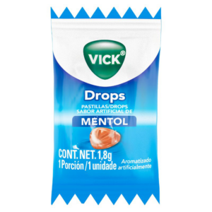 PASTILHA MENTOL VICK DROPS ENVELOPE 36G 20 UNIDADES