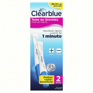 TESTE GRAVIDEZ CLEARBLUE PLUS C/2 UNIDADES