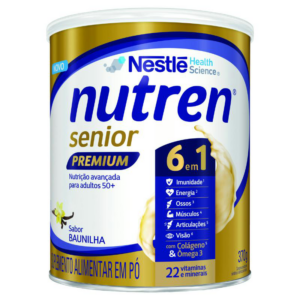SUPLEMENTO ALIMENTAR PO BAUNILHA NUTREN SENIOR PREMIUM LATA 370G