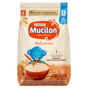 CEREAL INFANTIL MULTICEREAIS MUCILON PACOTE 180G