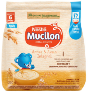 CEREAL INFANTIL MUCILON ARROZ & AVEIA 360G