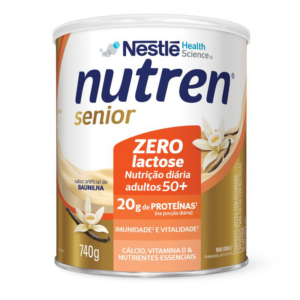 NUTREN SENIOR PO ZERO LACTOSE BAUNILHA SUPLEMENTO ADULTO 740G