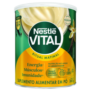 SUPLEMENTO ALIMENTAR EM PO BAUNILHA NESTLE VITAL RITUAL MATINAL 40  LATA 360G
