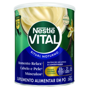 SUPLEMENTO ALIMENTAR EM PO BAUNILHA NESTLE VITAL RITUAL NOTURNO 40  LATA 360G