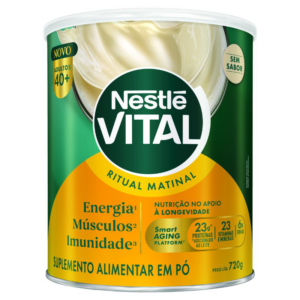 SUPLEMENTO ALIMENTAR EM PO SEM SABOR NESTLE VITAL RITUAL MATINAL 40  LATA 720G