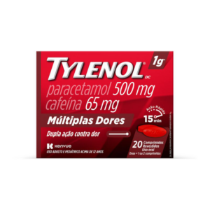 TYLENOL DC 500MG + 65MG MULTIPLAS DORES CAIXA 20 COMPRIMIDOS REVESTIDOS