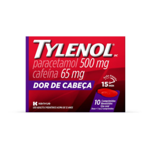 TYLENOL DC 500MG + 65MG CAIXA 10 COMPRIMIDOS REVESTIDOS