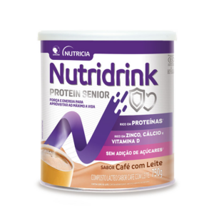 SUPLEMENTO ALIMENTAR NUTRIDRINK PROTEIN SENIOR PO SABOR CAFE COM LEITE LATA 750G