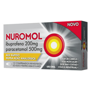 NUROMOL 200 + 500MG C/12 COMPRIMIDOS REV