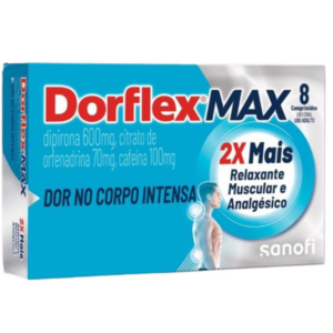 DORFLEX MAX ANALGESICO E RELAXANTE MUSCULAR 8 COMPRIMIDOS