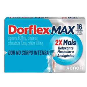 DORFLEX MAX ANALGESICO E RELAXANTE MUSCULAR 16 COMPRIMIDOS