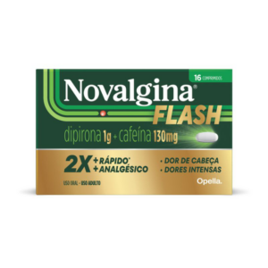 NOVALGINA FLASH 1000   130MG C/ 16 COMPRIMIDOS