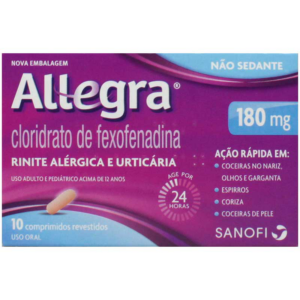 ALLEGRA 180MG C/10 COMPRIMIDOS