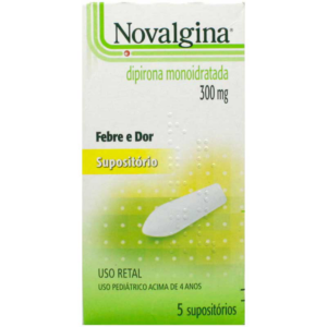 NOVALGINA SUPOSITORIO INFANTIL 300MG C/5