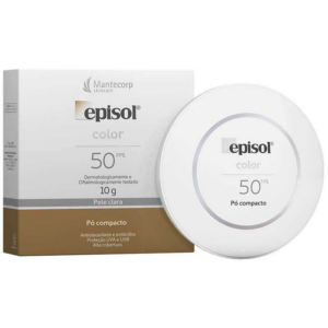 EPISOL PROTETOR SOLAR FACIAL PO COMPACTO COR CLARA FPS50 10G