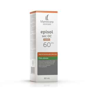 EPISOL PROTETOR SOLAR SEC OC FPS60 COR MEDIO 60ML