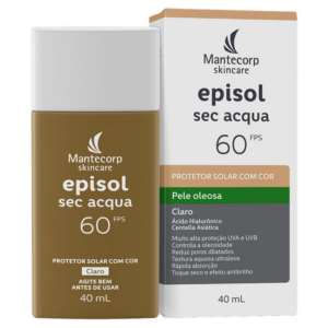 EPISOL PROTETOR SOLAR FACIAL SEC ACQUA CLARO FPS60 FRASCO 40ML