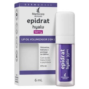 EPIDRAT HYALU LIP OIL VOLUMIZADOR 3 EM 1 FPS30 BERRY 6ML
