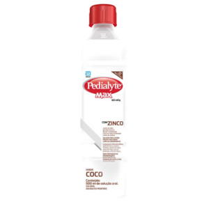 REPOSITOR HIDROELETROLÍTICO COM ZINCO COCO PEDIALYTE MAX GARRAFA 500ML SOLUÇAO ORAL ESTERIL