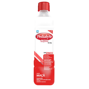 REPOSITOR HIDROELETROLITICO COM ZINCO MAÇA PEDIALYTE MAX GARRAFA 500ML SOLUÇAO ORAL ESTERIL