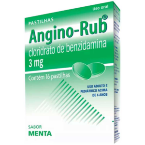ANGINO RUB MENTA 16 PASTILHAS