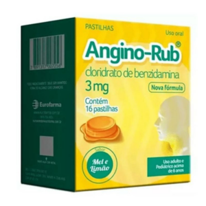ANGINO RUB MEL E LIMAO 16 PASTILHAS