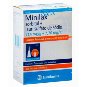 MINILAX 714MG 7,7MG C/7 BISNAGAS