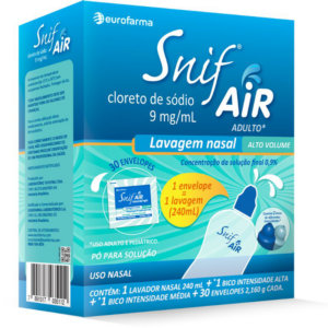SNIF AIR ADULTO  2,16 G SOLUÇÃO  NASAL  30ENV + LAVADOR