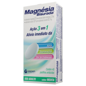 MAGNESIA BISURADA C/40 PASTILHAS