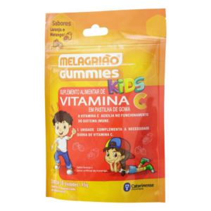 MELAGRIAO GUMMMIES KIDS VITAMINA C LARANJA MORANGO C/30 GOMAS