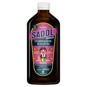 TONICO MORANGO ZERO ACUCAR SADOL  SOLUCAO ORAL 400ML