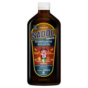 TONICO CHOCOLATE ZERO ACUCAR SADOL  SOLUCAO ORAL 400ML
