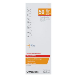 PROTETOR SOLAR SUNMAX SENSITIVE FAMILY FPS50 160ML
