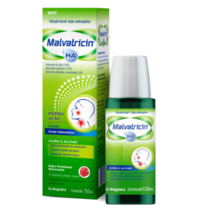 MALVATRICIN HA SOLUCAO BUCAL SABOR FRAMBOESA 150ML