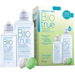 BIOTRUE SOLUCAO OFTALMOLOGICA 300ML + 120ML + ESTOJO
