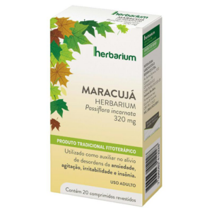 MARACUJA PASSIFLORA INCARNATA 320MG HERBARIUM 20 COMPRIMIDOS