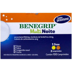 BENEGRIP MULTI NOITE C/100 COMPRIMIDOS