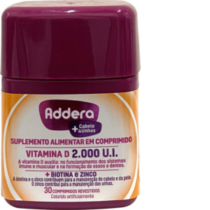 ADDERA CABELO E UNHA FRASCO C/30 COMPRIMIDOS