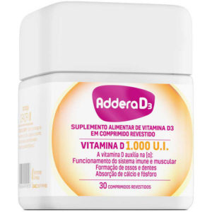 ADDERA D3 1.000UI FRASCO C/30 COMPRIMIDOS
