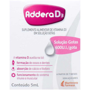 ADDERA D3 600UI GOTAS FRASCO 5ML