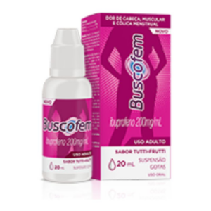 BUSCOFEM 200MG/ML TUTTI FRUTTI CAIXA 20ML SUSPENSAO GOTAS